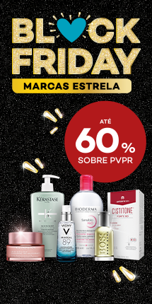 Promoção em produtos na Black Friday com desconto de até 60% sobre preço de Venda ao Público Recomendado